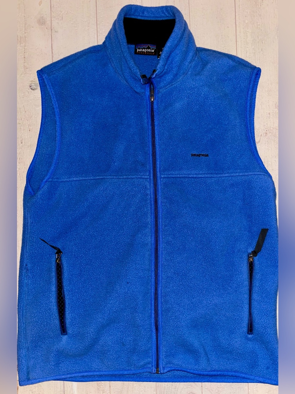 Patagonia Men’s Royal Blue Fleece Vest - Full Zip